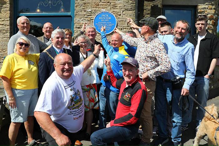 Jack Hunter honoured with a Blue Plaque