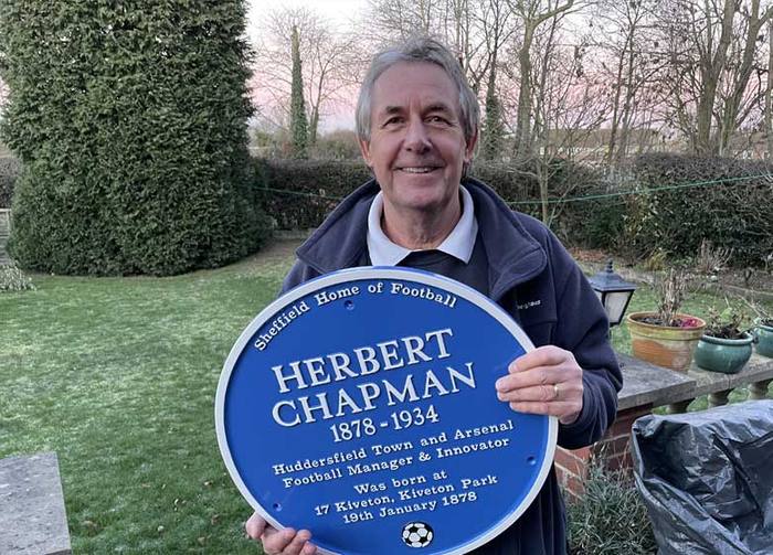 A plaque for Herbert Chapman