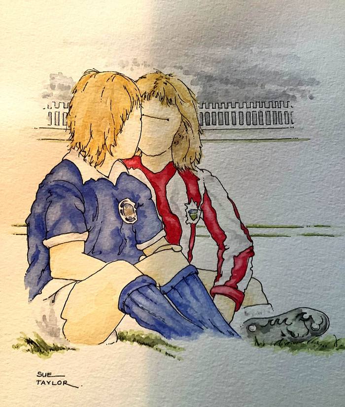 The Currie / Birchenall kiss - Sue Taylor