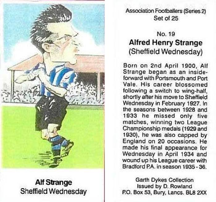 Sheffield wednesday alf strange