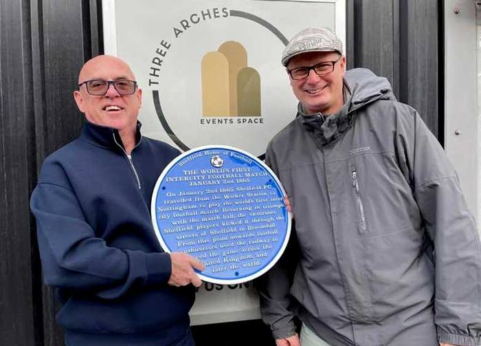Two blue plaques for the city in one day