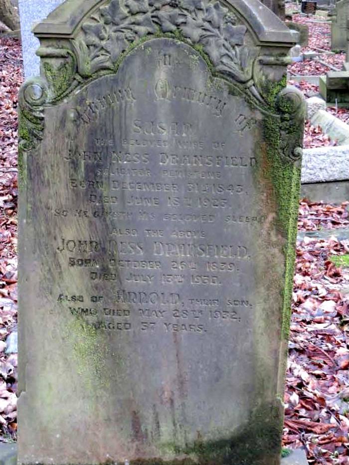 John Dransfield tombstone