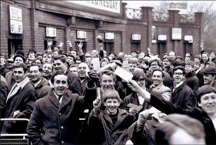 Sheffield wednesday queue for wednesday 1966 fa cup semi final tickets. sheffield star