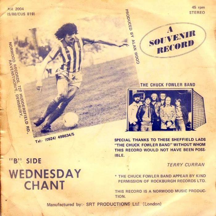 Sheffield wednesday terry curran singing the blues 1980