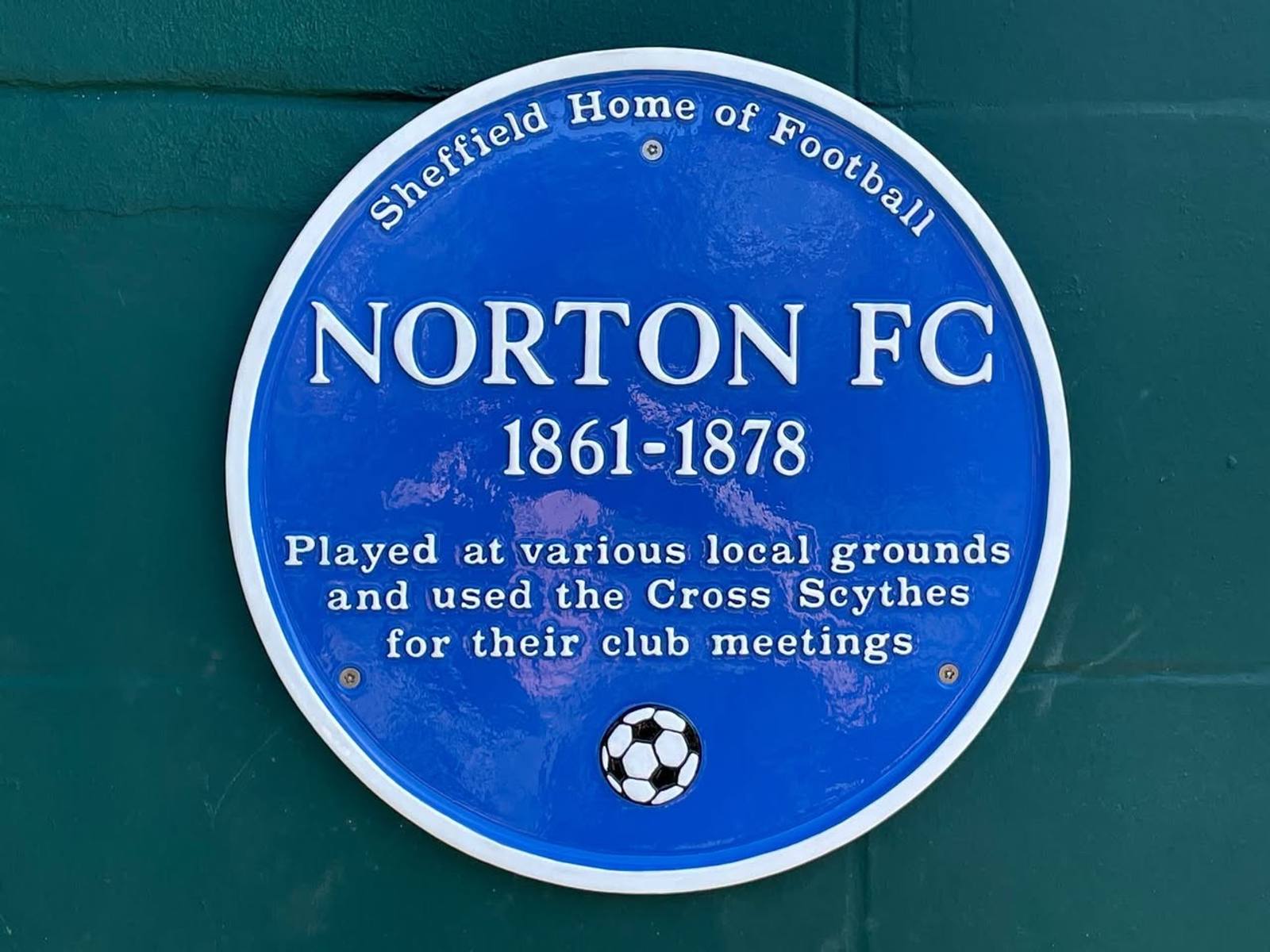 Plaque Unveiling Cross Scythes Pub Derbyshire Lane