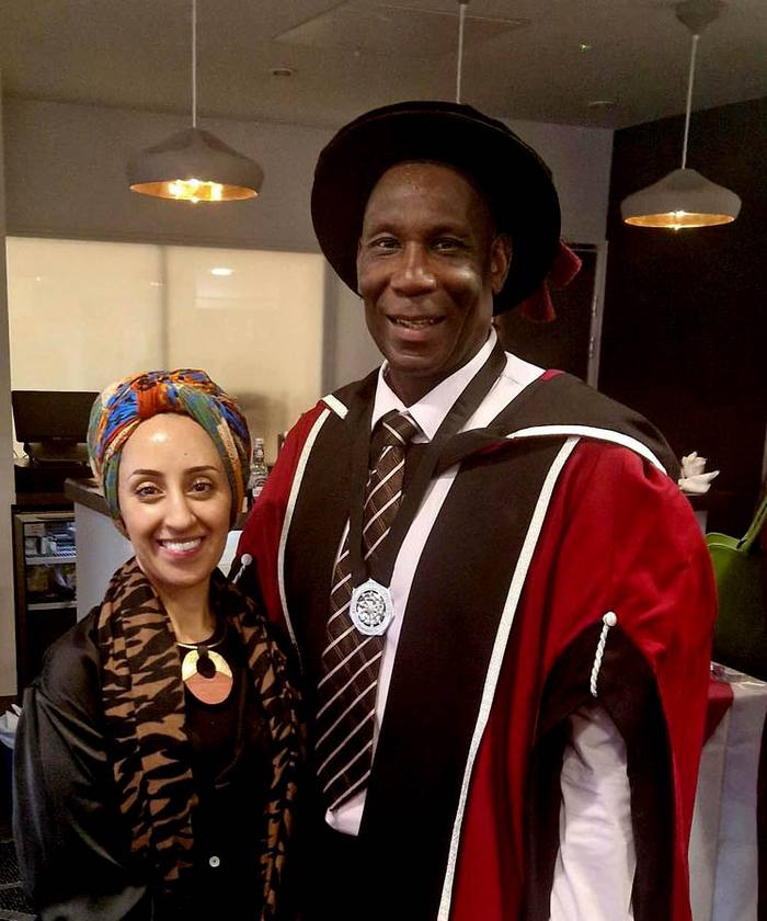 Uriah Rennie receives a doctorate
