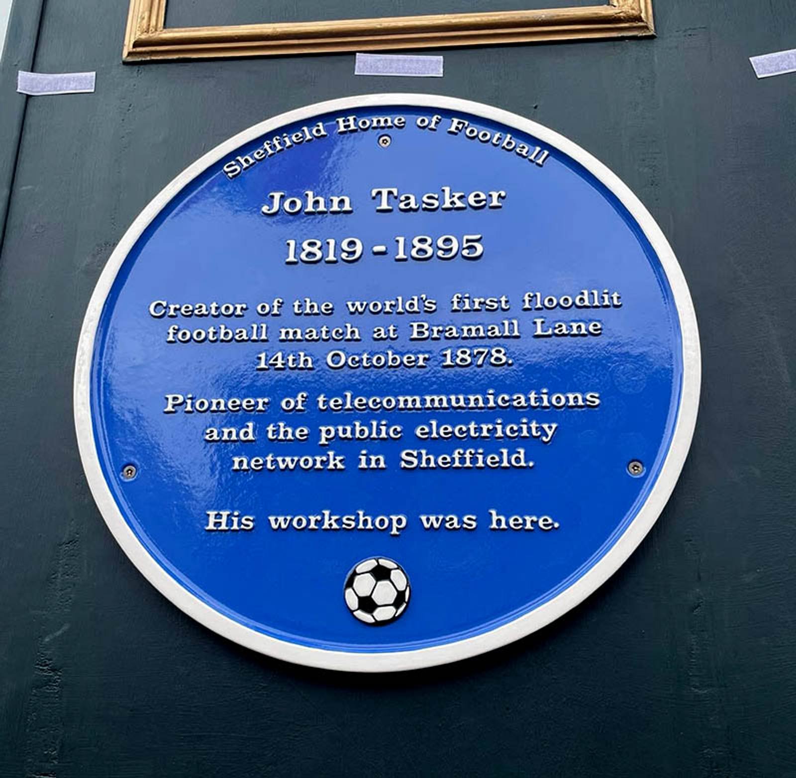 #7 John Tasker – first football match under floodlights