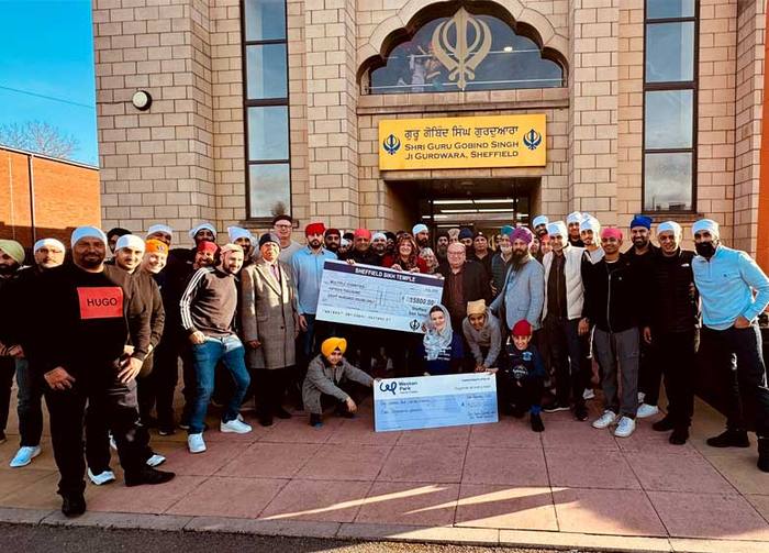 Sikh footballers give out £33,000 for Sheffield charities