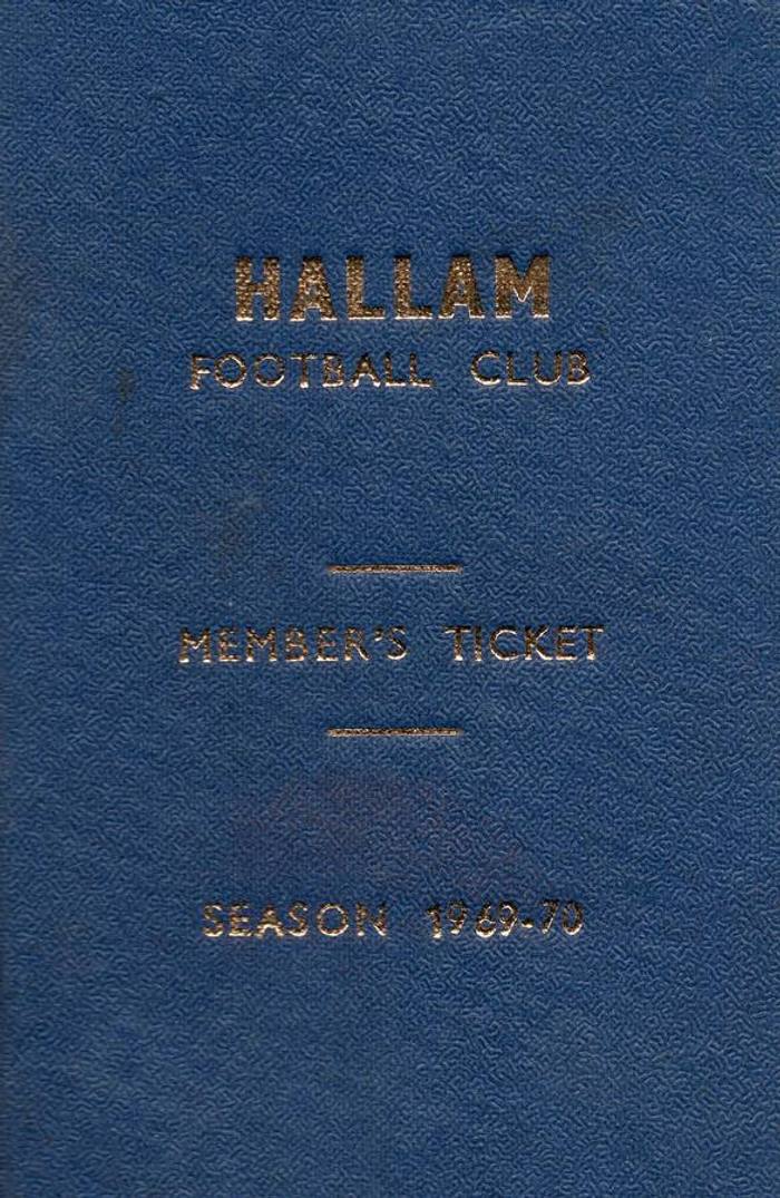 Hallam season ticket 69