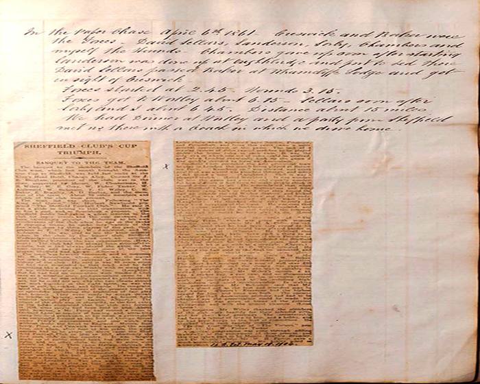 Dransfield’s diary notes
