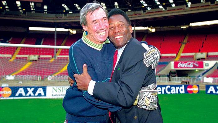 Gordon Banks and Pele