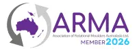 ARMA Member 2026 badge, the Association of Rotational Moulders Australasia mark with a map of Australia and New Zealand
