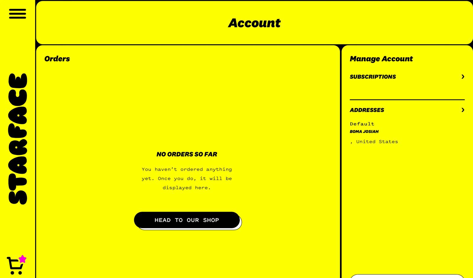 STARFACE account