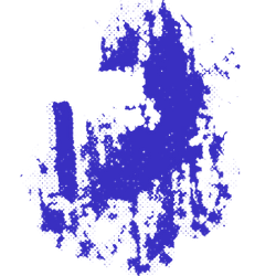 abstrakte blaue Wolke