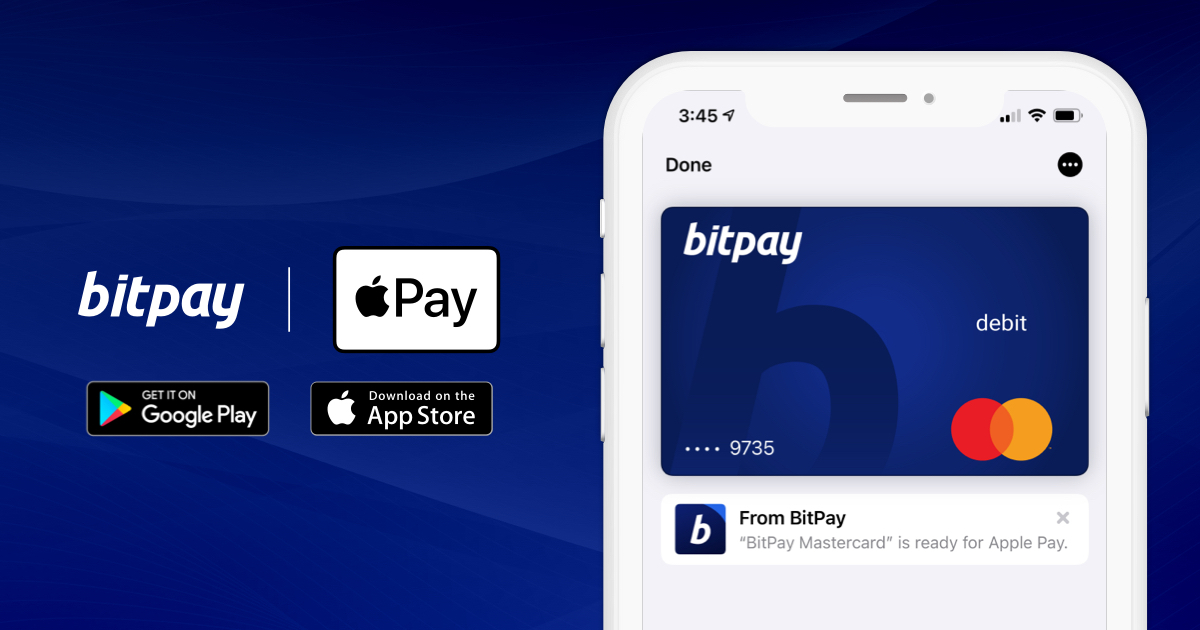 A picture of the BitPay app.