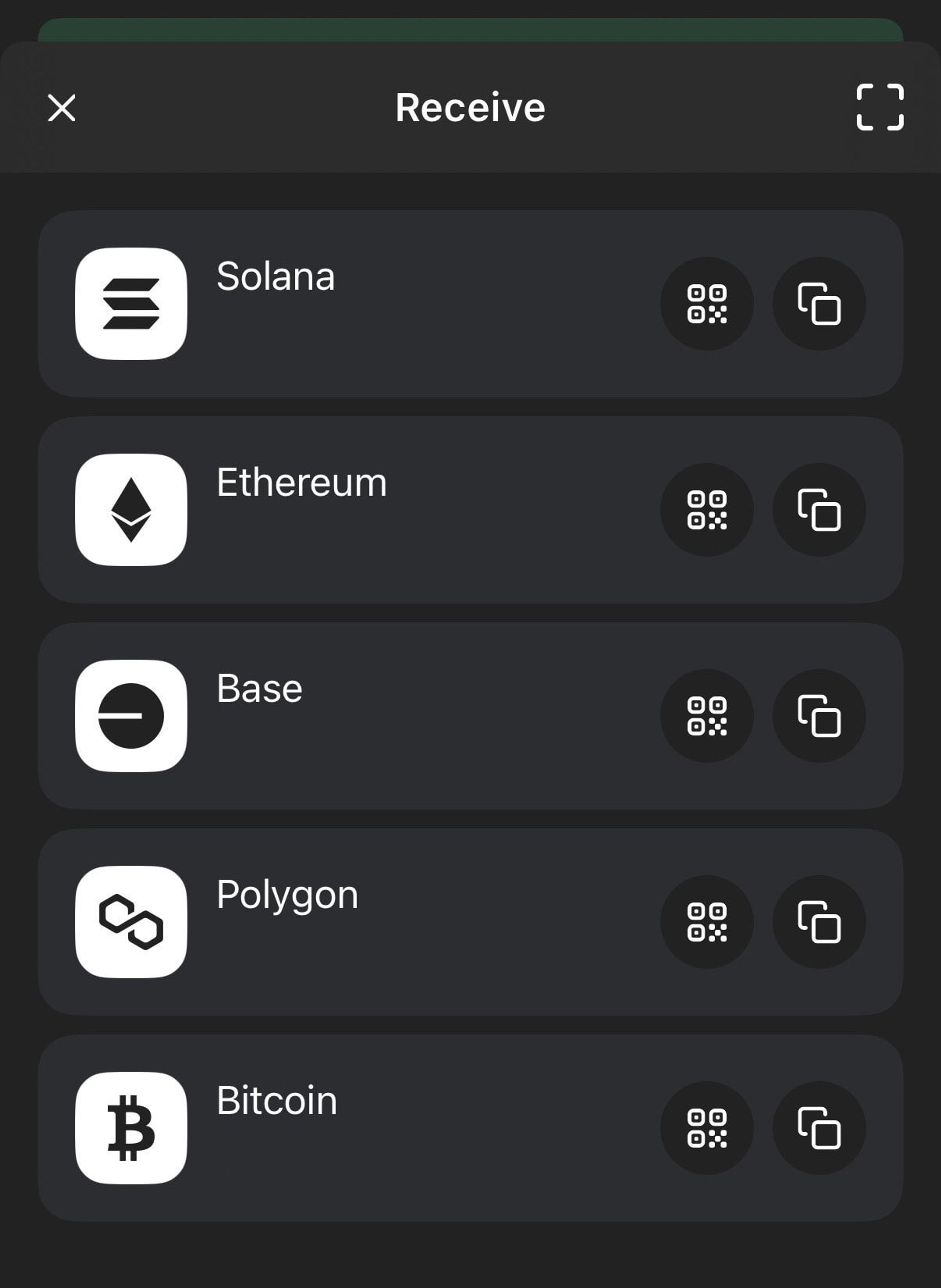 A screenshot of tokens to receive in Phantom