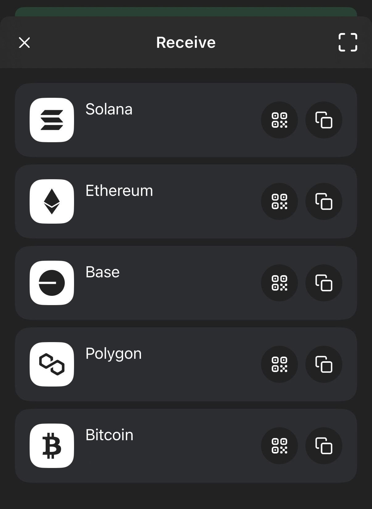A screenshot of tokens to receive in Phantom