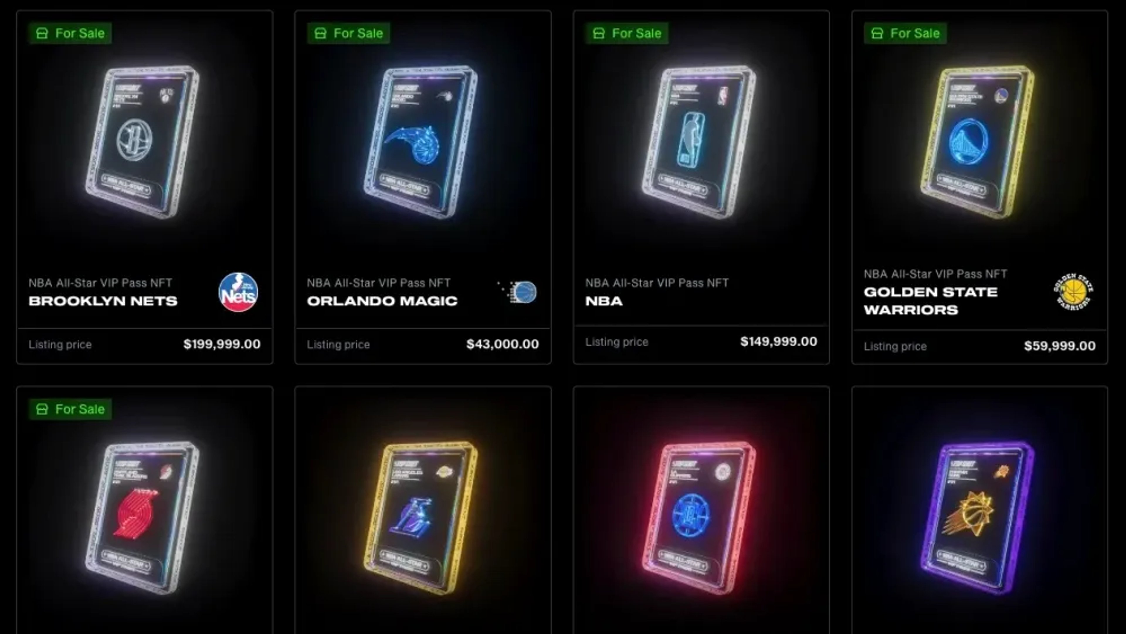 NBA All-Star VIP Pass NFTs