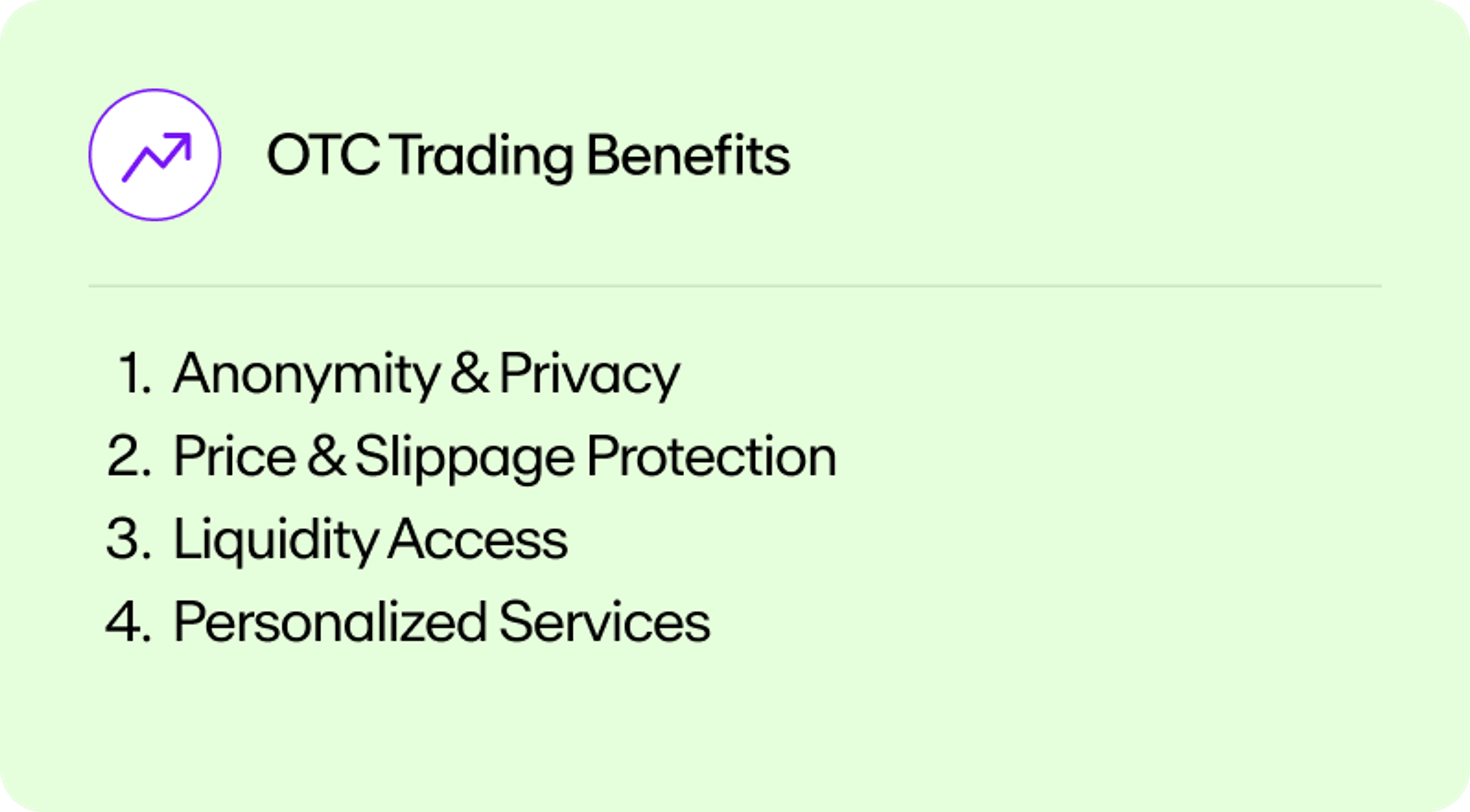 Benefits of trading crypto over-the-counter (OTC)