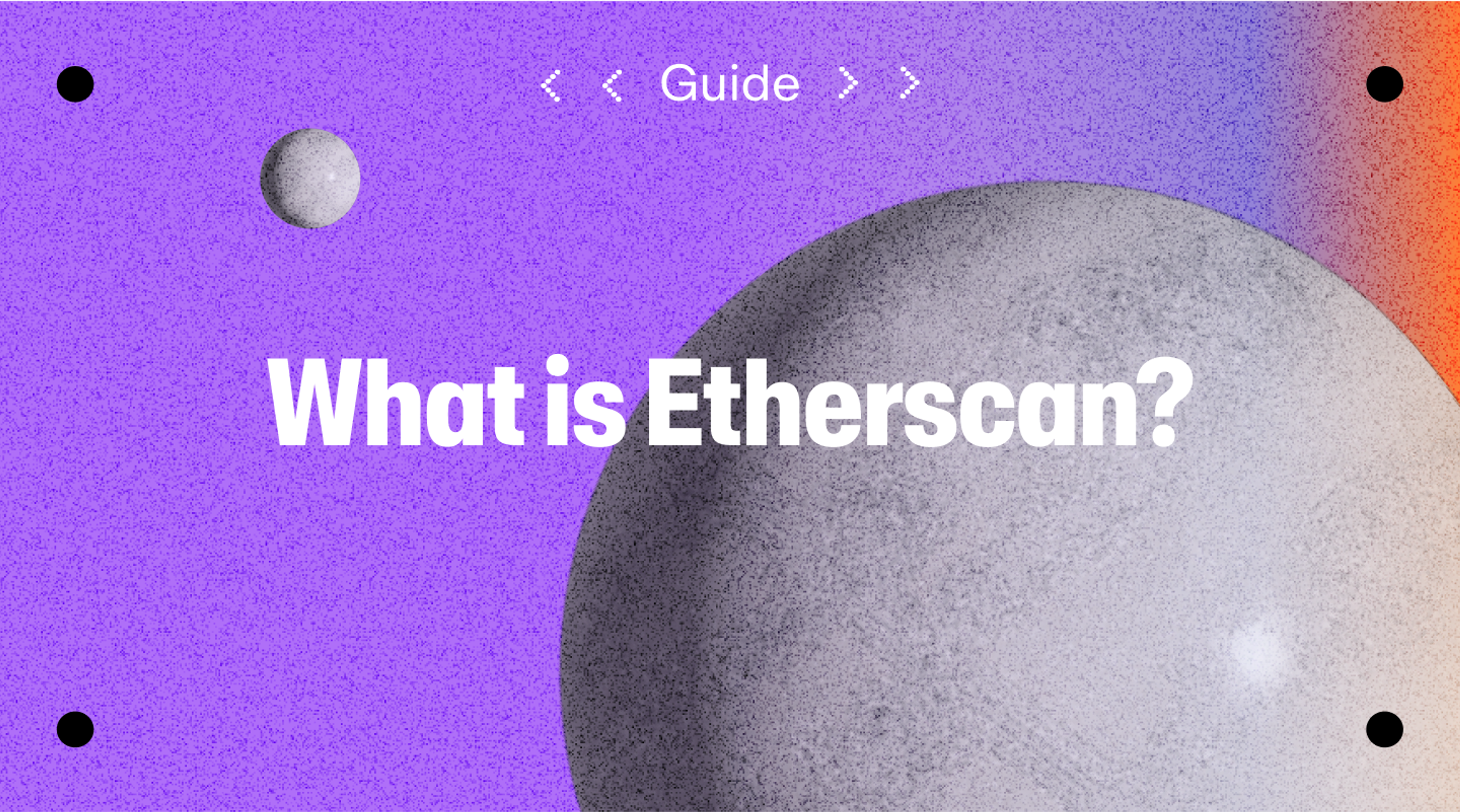 What is Etherscan blog banner.