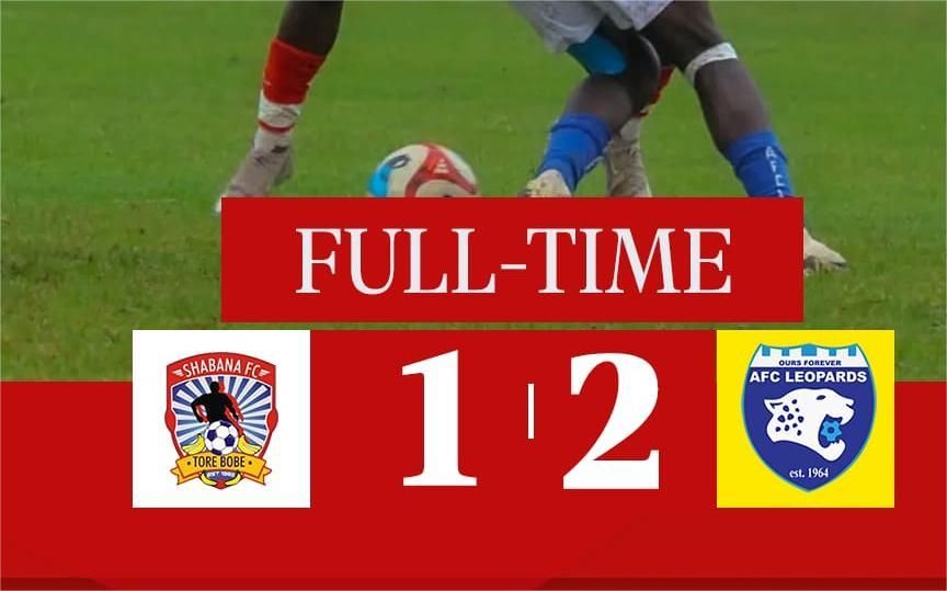 shabana fc vs afc leopards 1-2