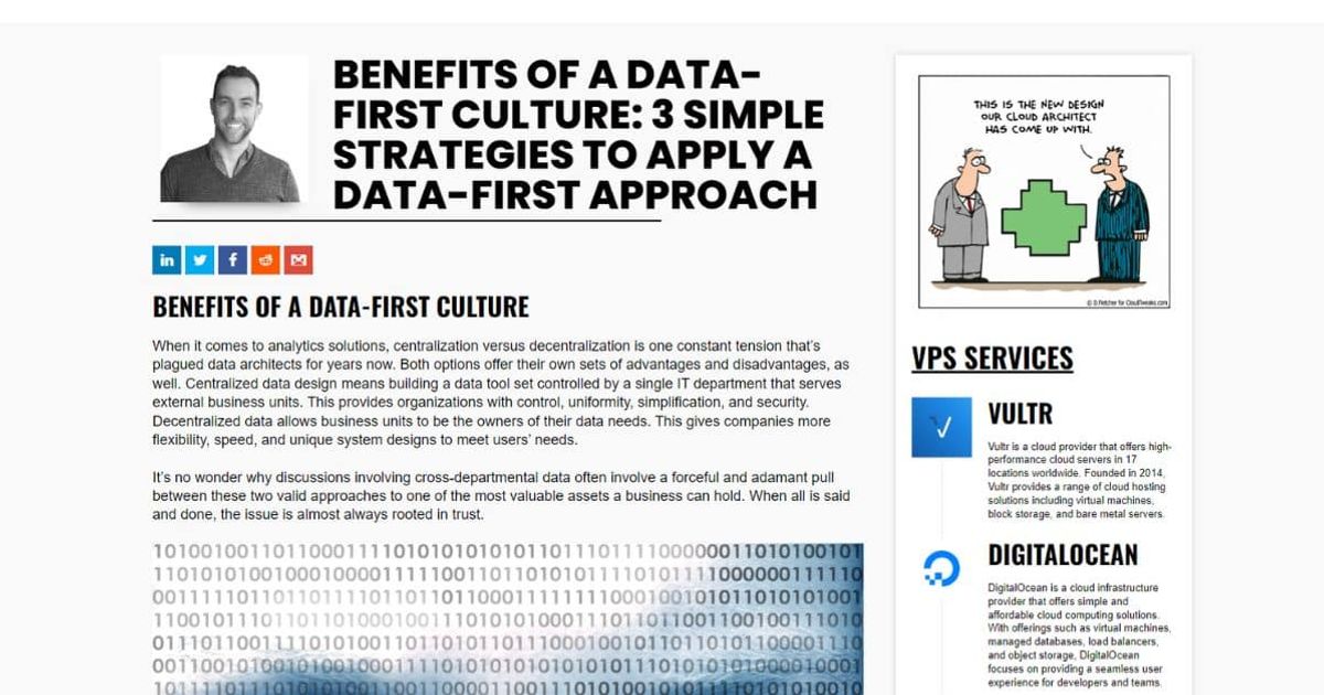 Benefits of a Data-First Culture: 3 Simple Strategies to Apply a Data ...
