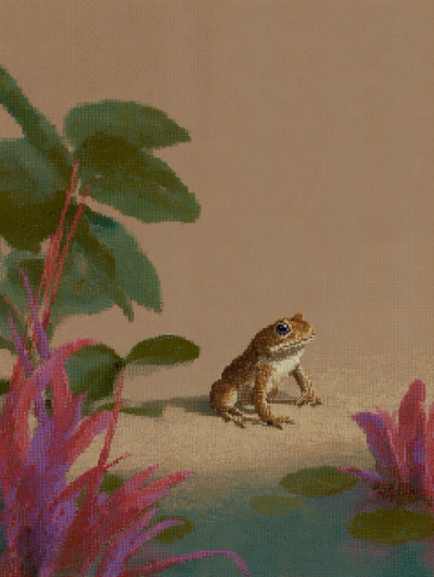 Adorable Pixel Toad
