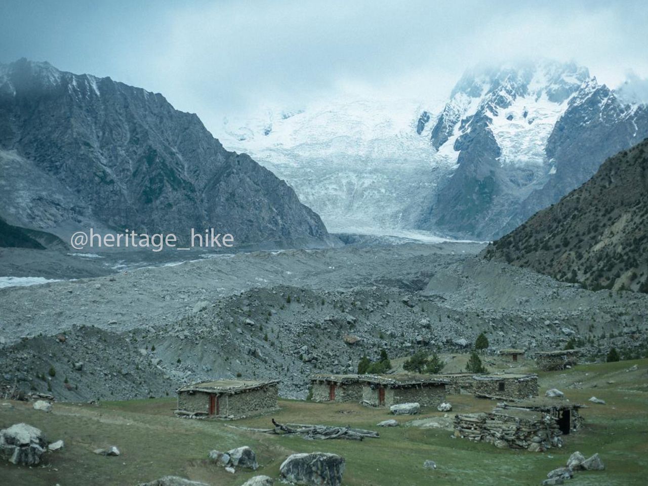 Batura Glacier and Pasture View