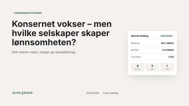 Konsernet vokser – men hvilke selskaper skaper lønnsomheten?