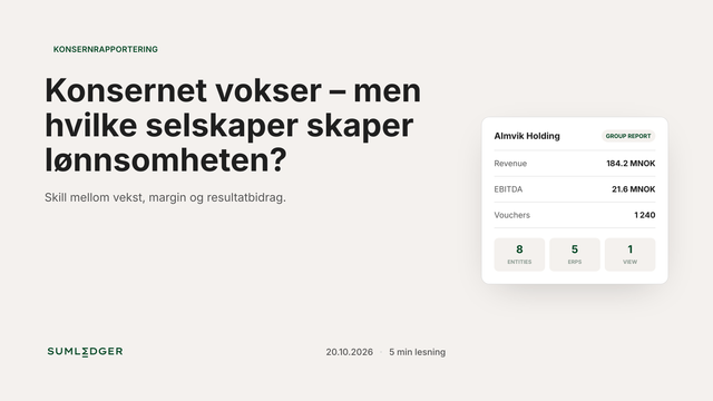Konsernet vokser – men hvilke selskaper skaper lønnsomheten?