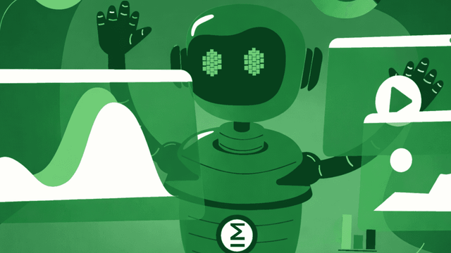 Minimalistic illustration in Sumledger colors showing a stacked, layered reporting system represented by geometric blocks, charts and gears, symbolizing a scalable and automated reporting stack for growing groups.