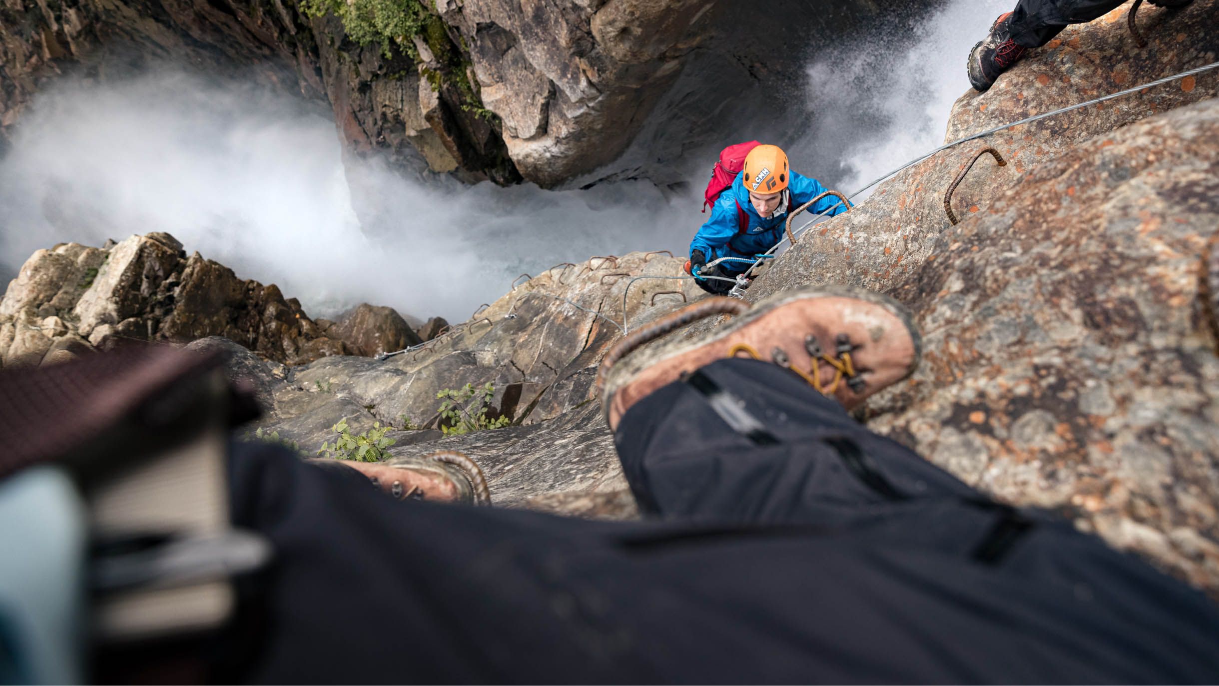 Guest on Zillmer Canyon Via ferrata