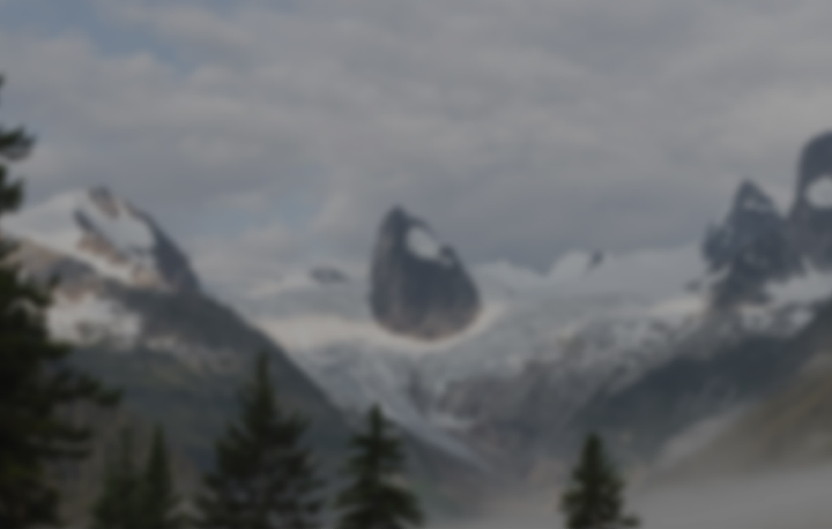 Mountains in the background