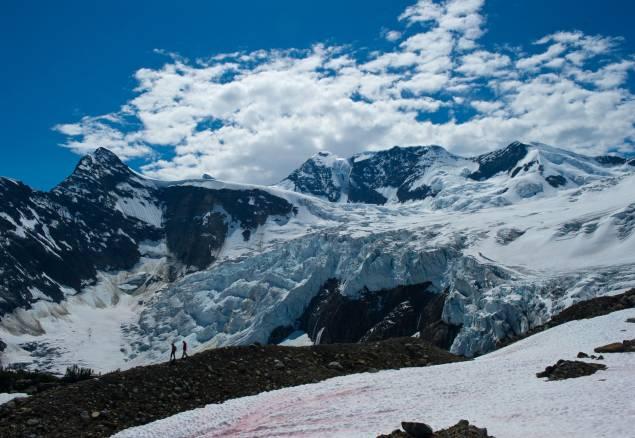 Snow covered mountains