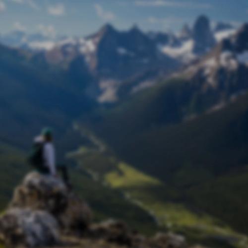 Mountains in the background
