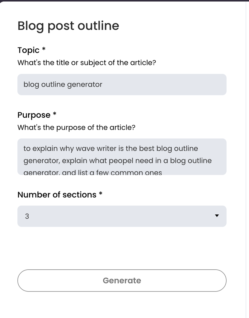 writers outline generator