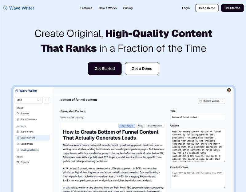 Wave Writer Homepage