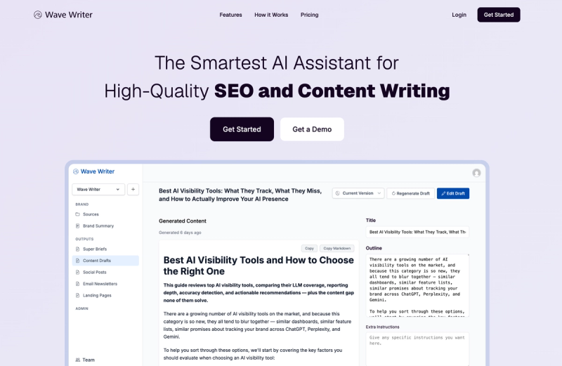 wave writer homepage