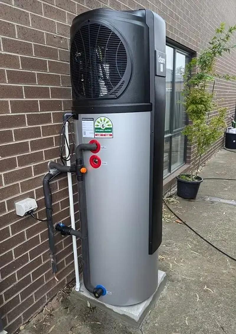 Heat pump hot water system installed at a Melbourne home