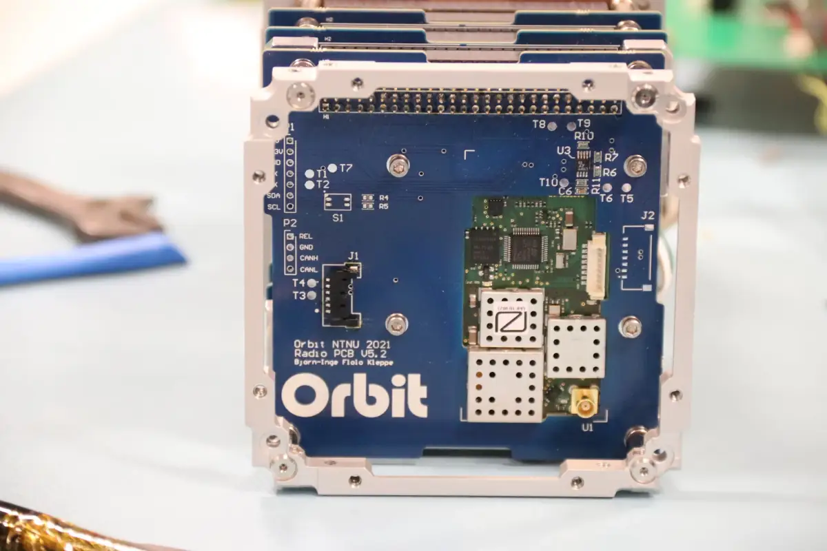 Sattellite with Orbit logo