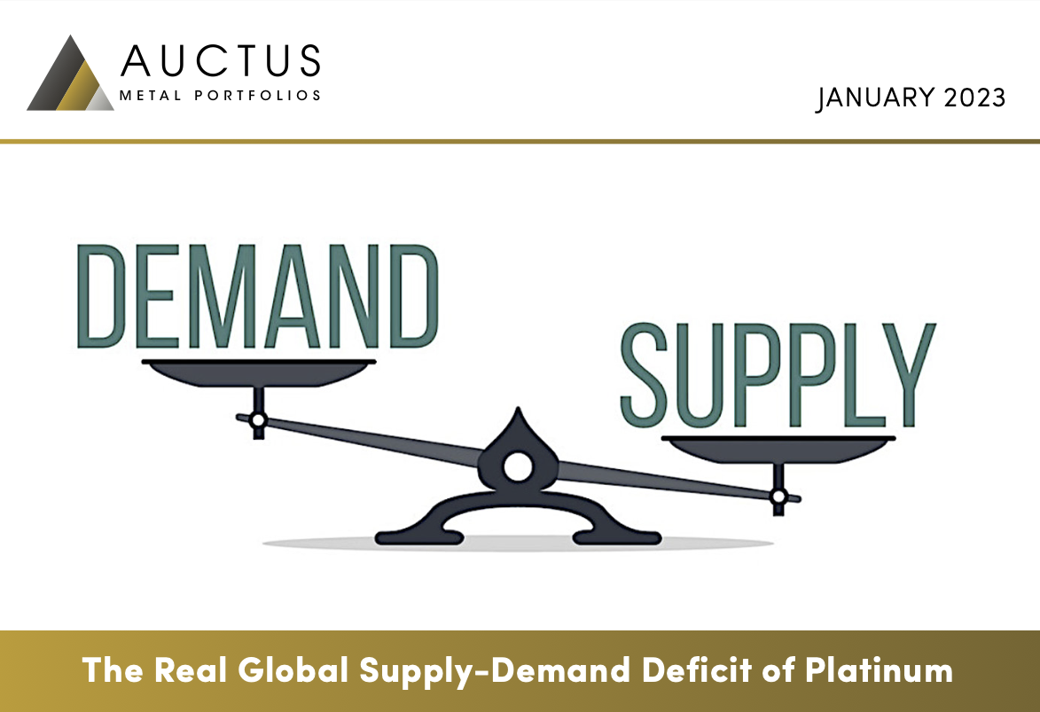 The Real Global Supply-Demand Deficit in Platinum by David J. Mitchell, Founding Partner - Auctus Metal Portfolios - article hero image