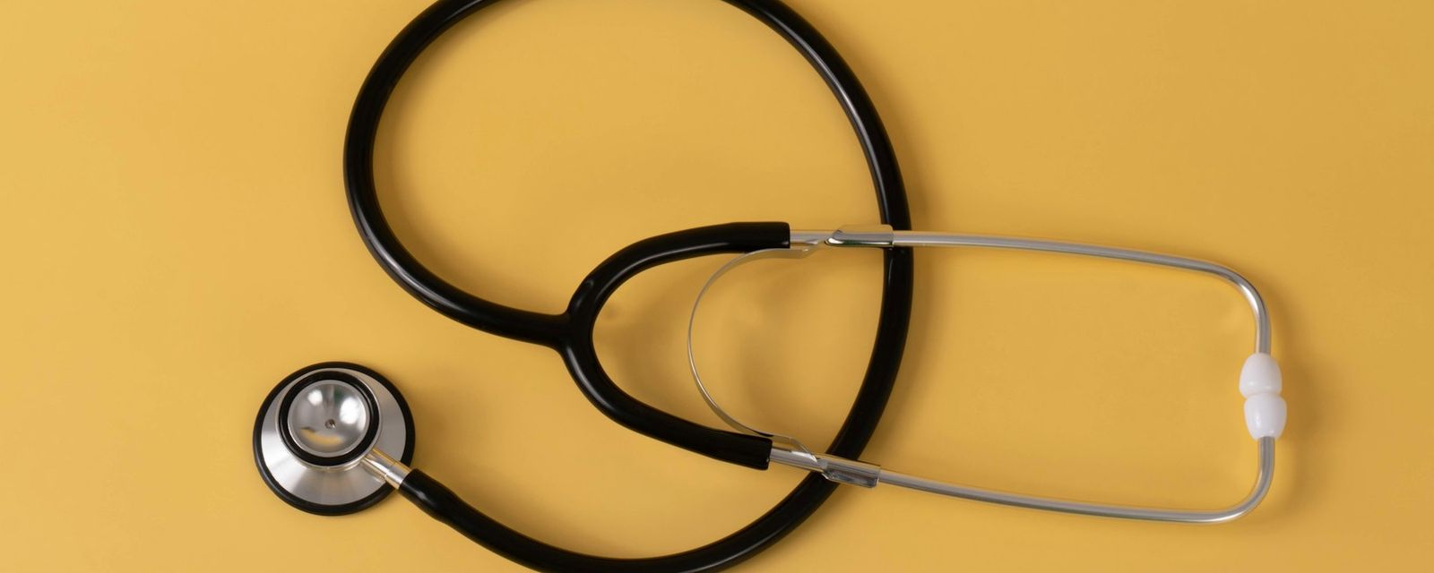 A pair of black headphones