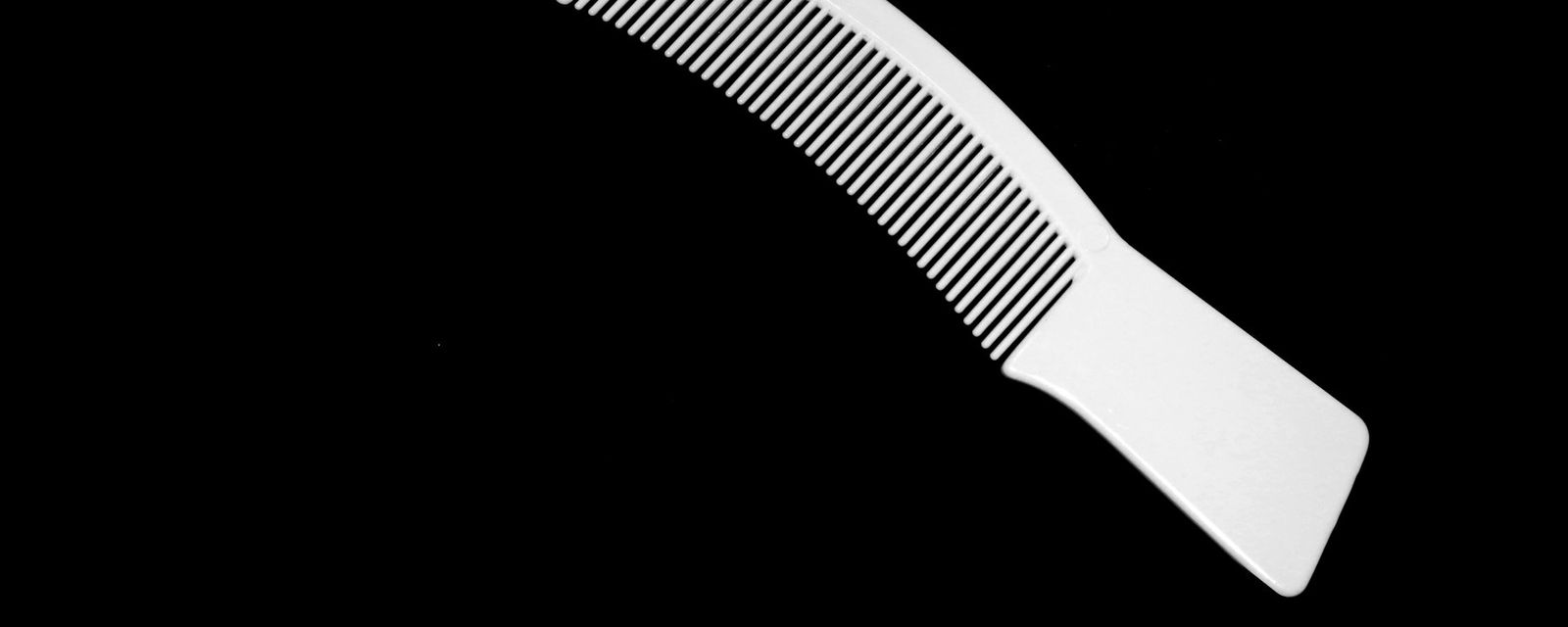 A knife with a black background