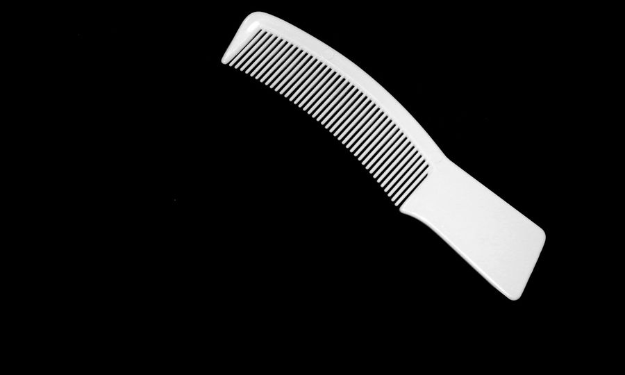 A knife with a black background