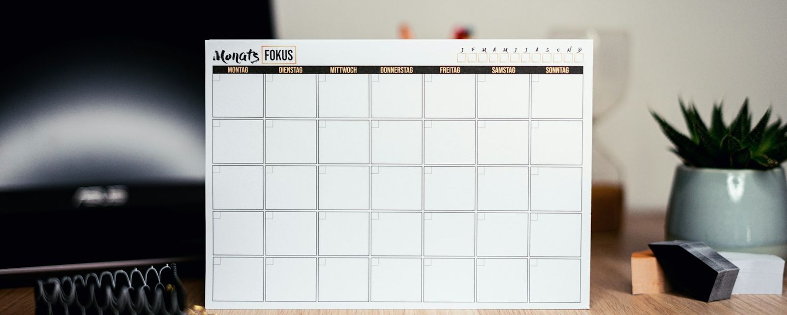 White calendar