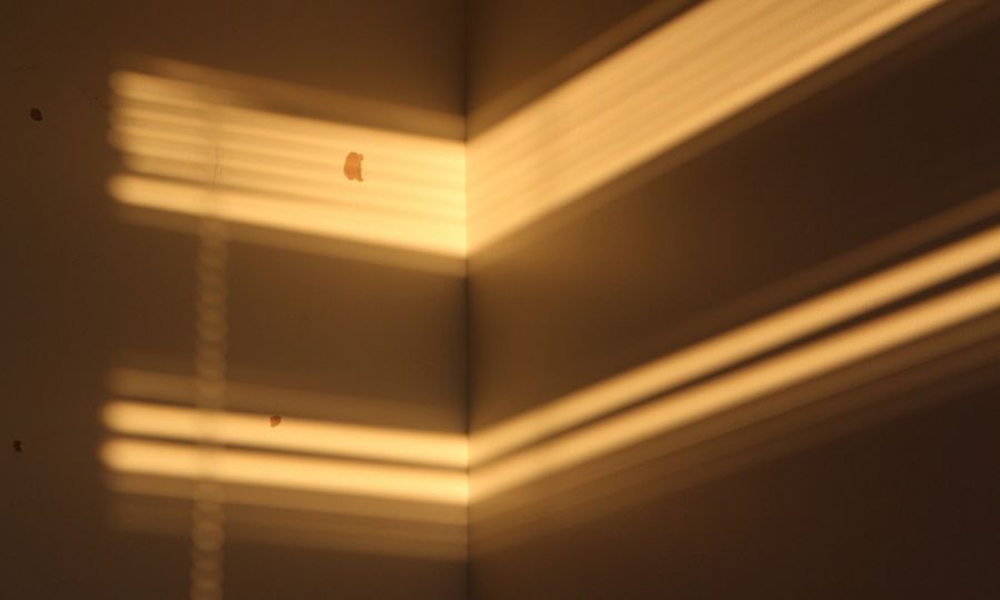 Brown wooden wall with light