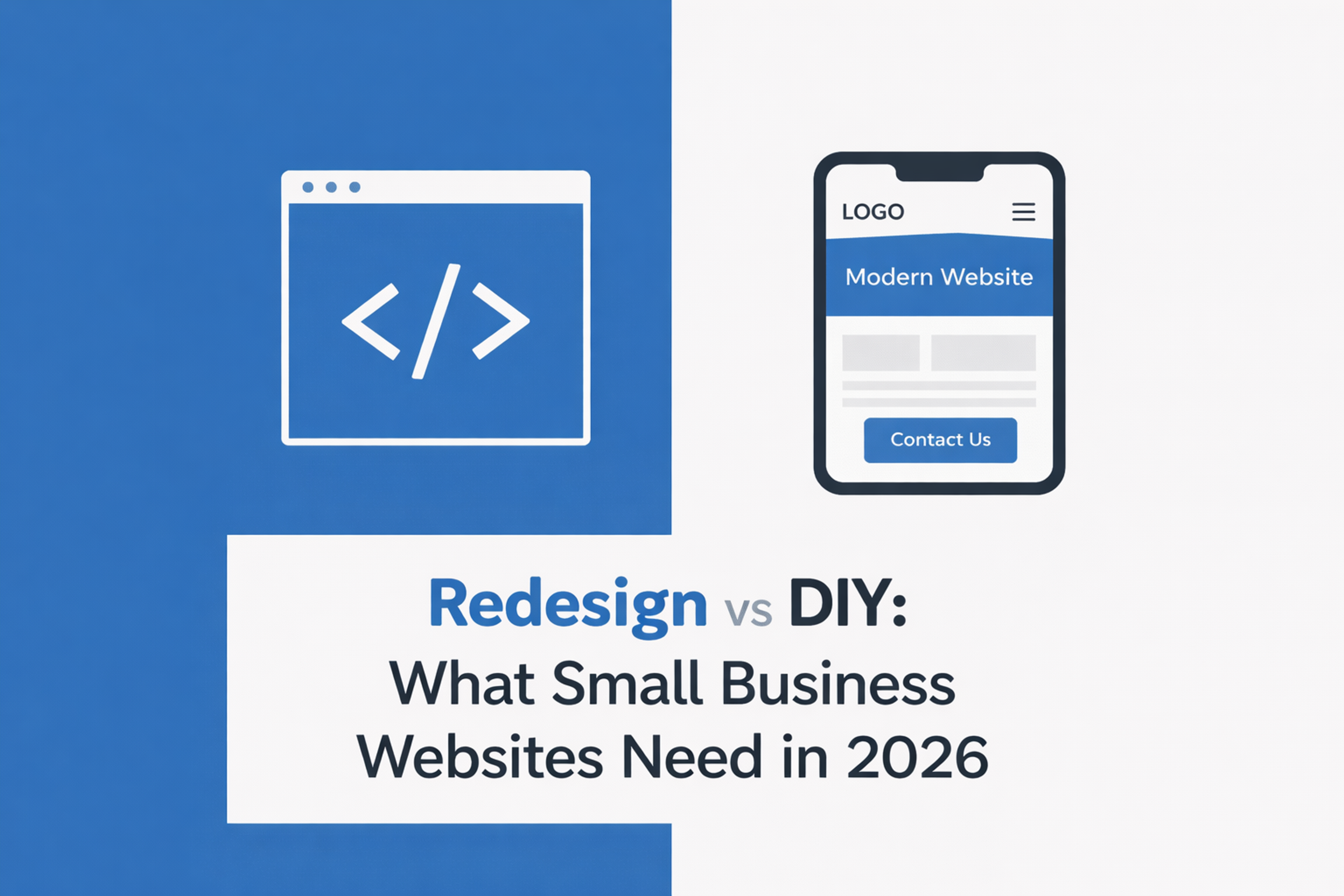Redesign vs DIY: What Small Business Websites Need in 2026