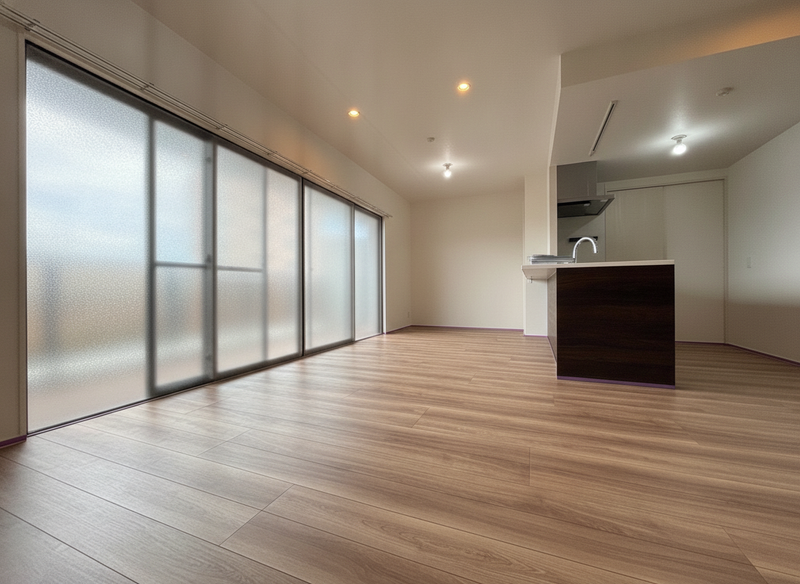 No.5716｜福岡県福津市｜マンション アメイズ福津中央レジデンス｜プレミアムガラス｜2024年7月 施工前