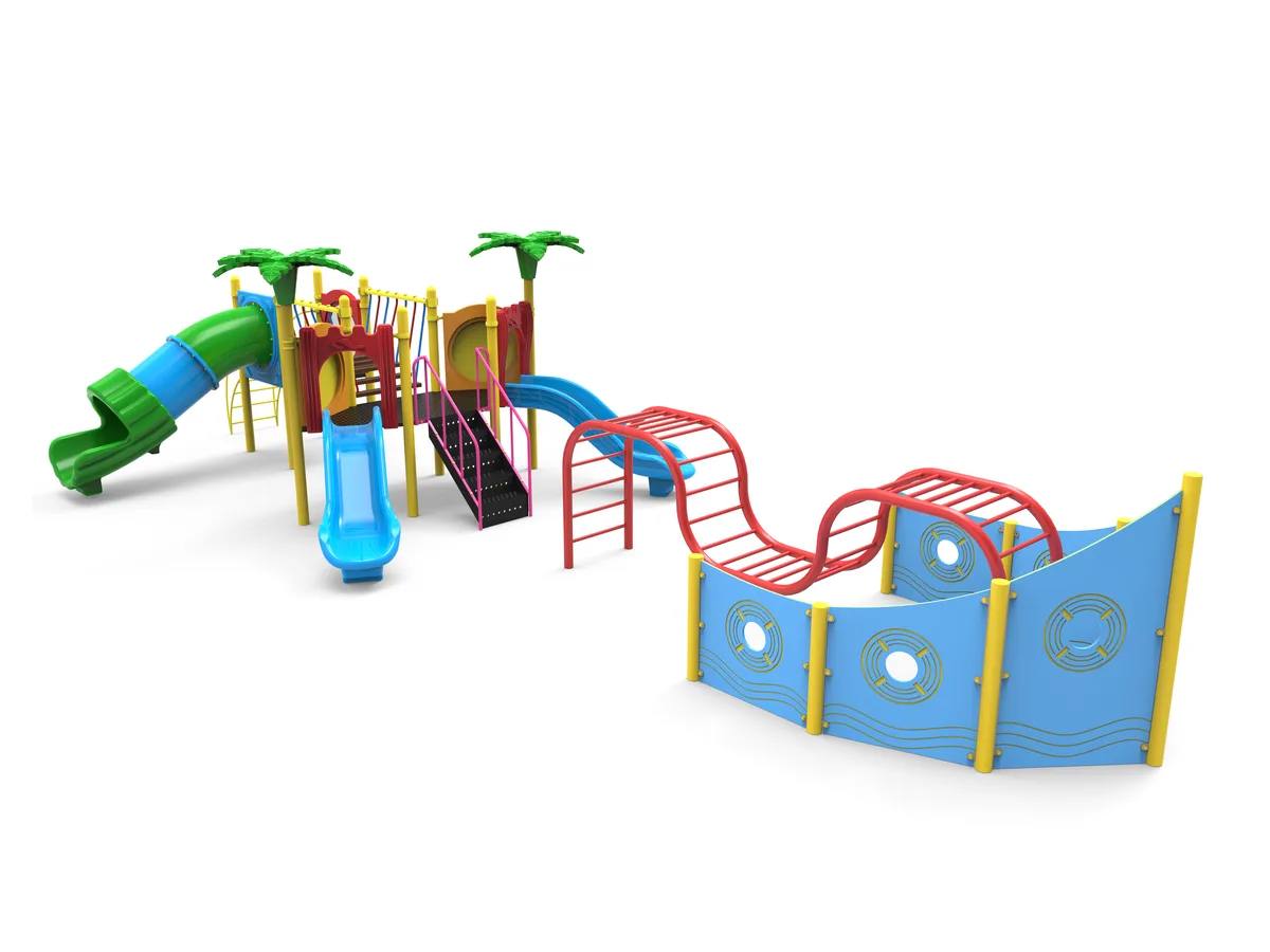 HDPE panelli, tünel kaydıraklı yeni nesil oyun grubu