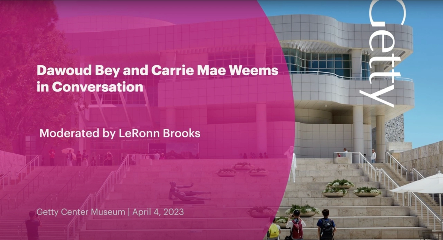 Dawoud Bey and Carrie Mae Weems in Conversation – DoBeDo